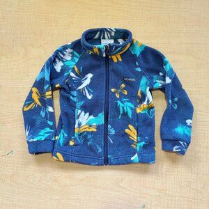 Childrens Columbia Fleece Benton Springs II Printed Fleece Jacket Girls Kids 4T